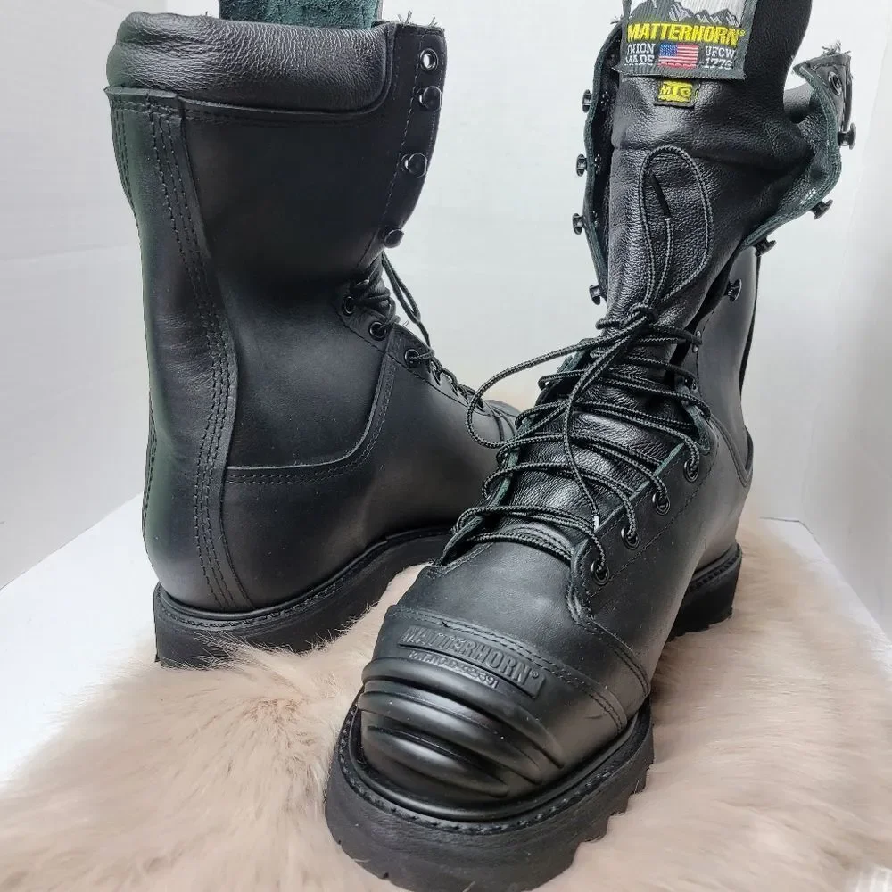 Matterhorn Men's Banksman Steel Toe WP Metguard 12255 Work Boots Shoes Size 8XW